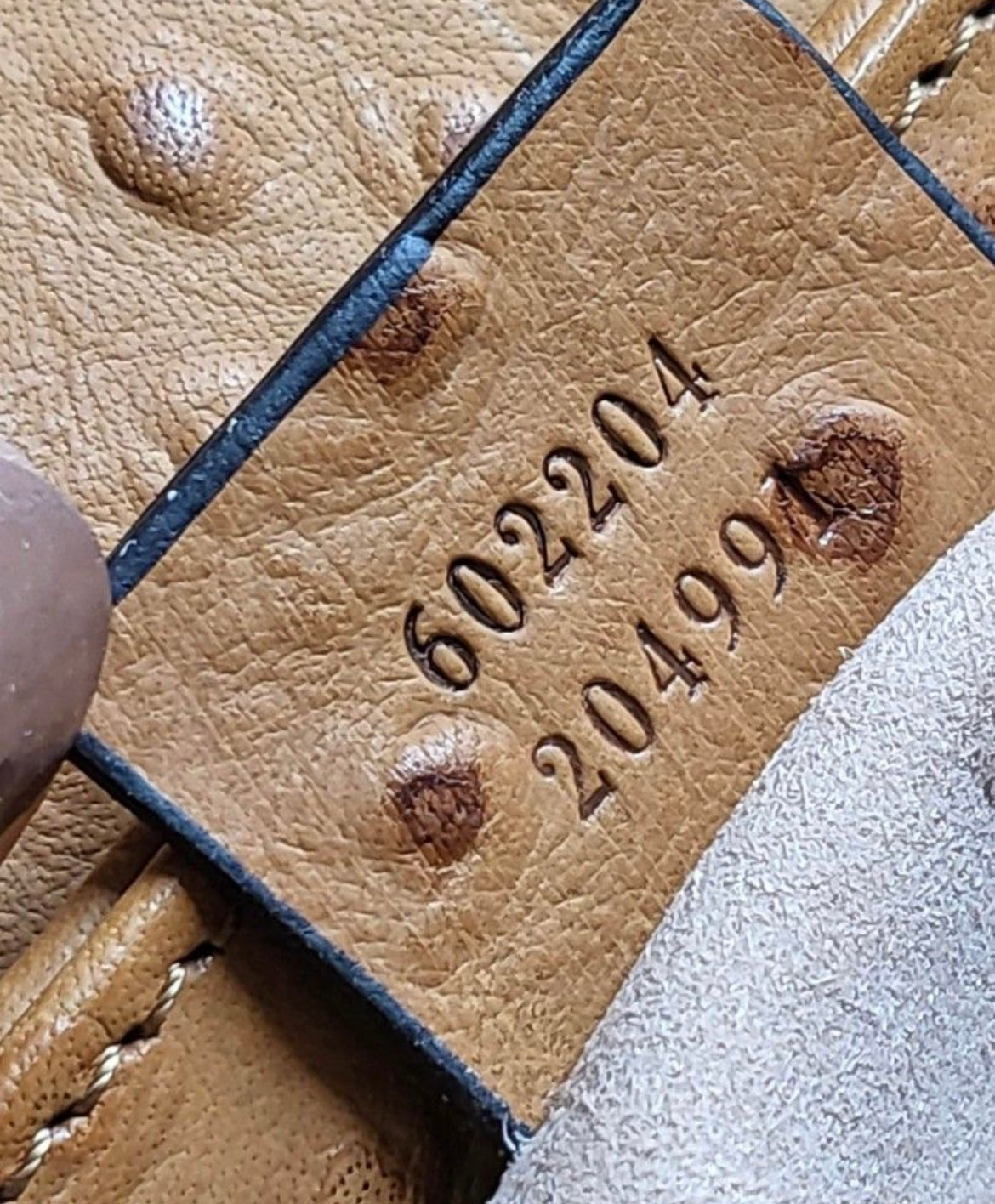Gucci Horsebit Ostrich Crossbody