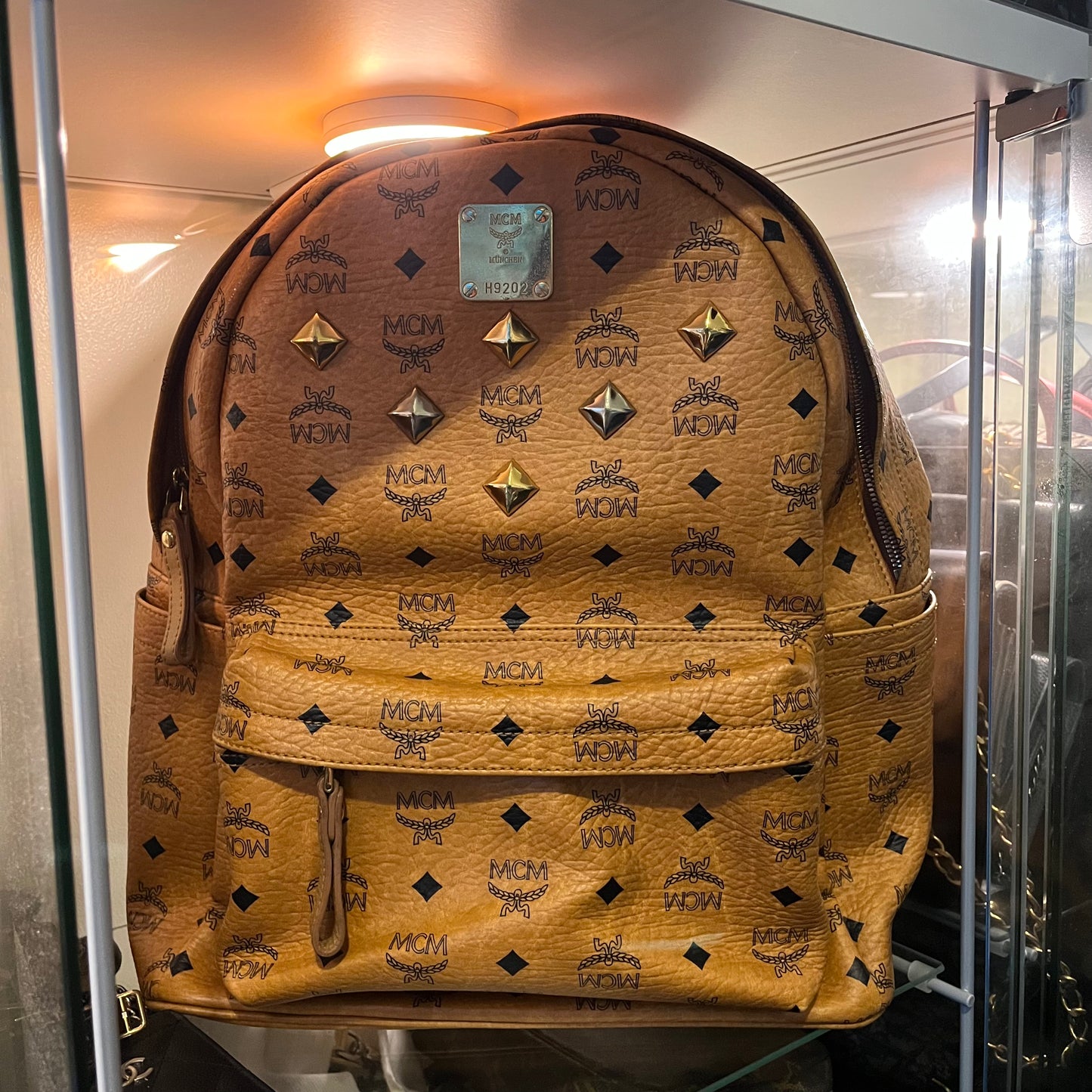 MCM Studded Backpack