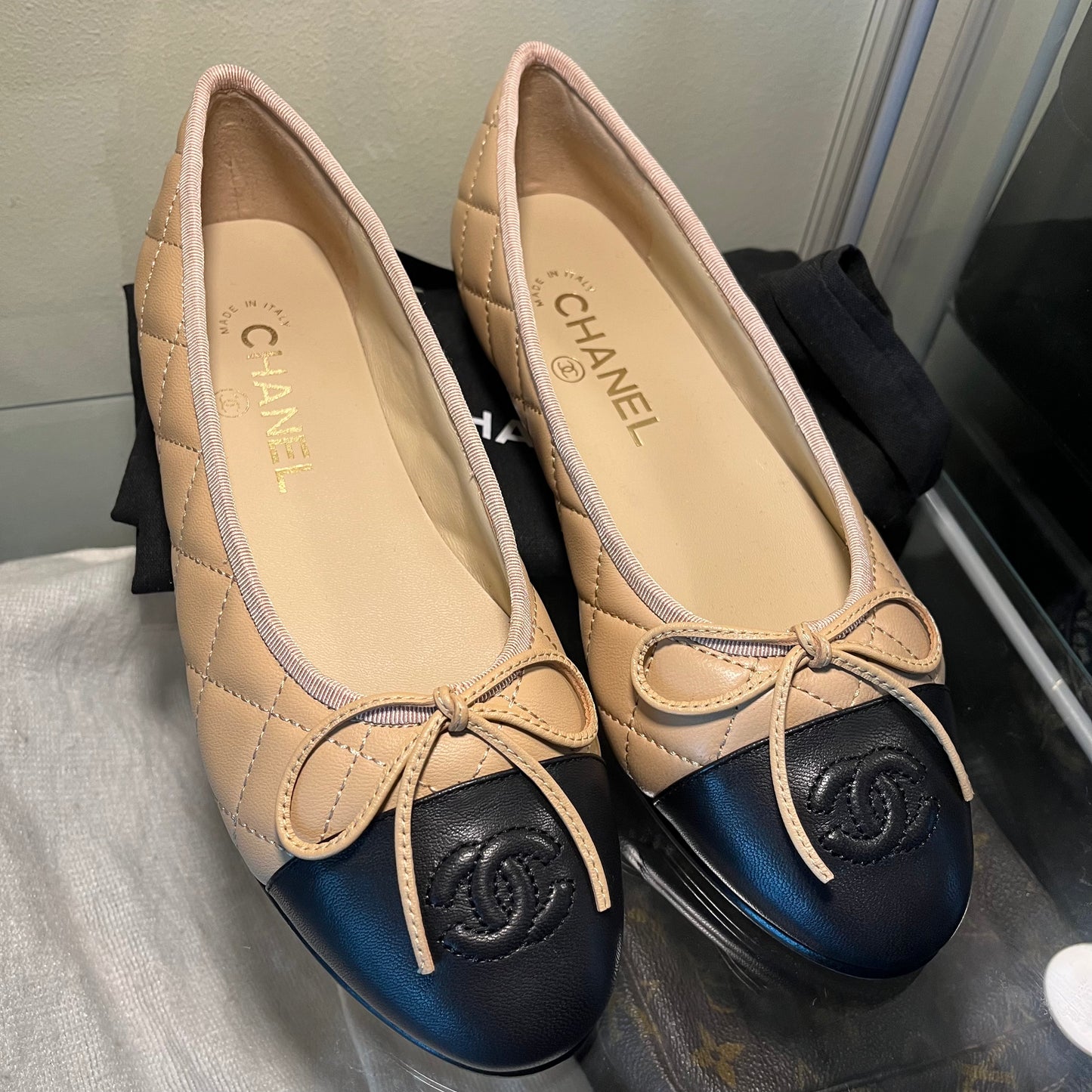 Chanel Ballet Quilted Flats 36
