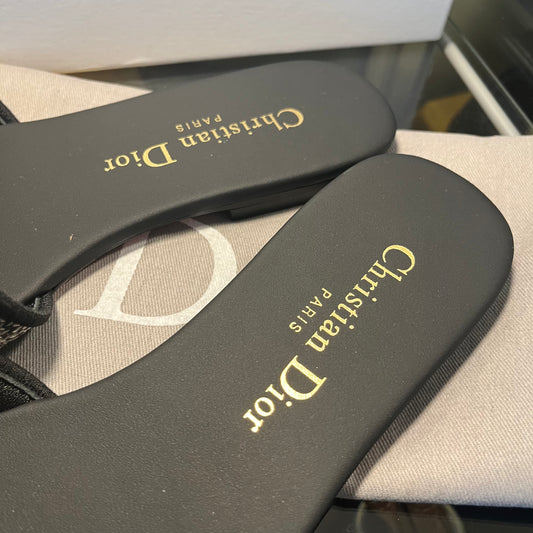 Christian Dior Dway Black Flats 37