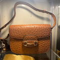 Gucci Horsebit Ostrich Crossbody