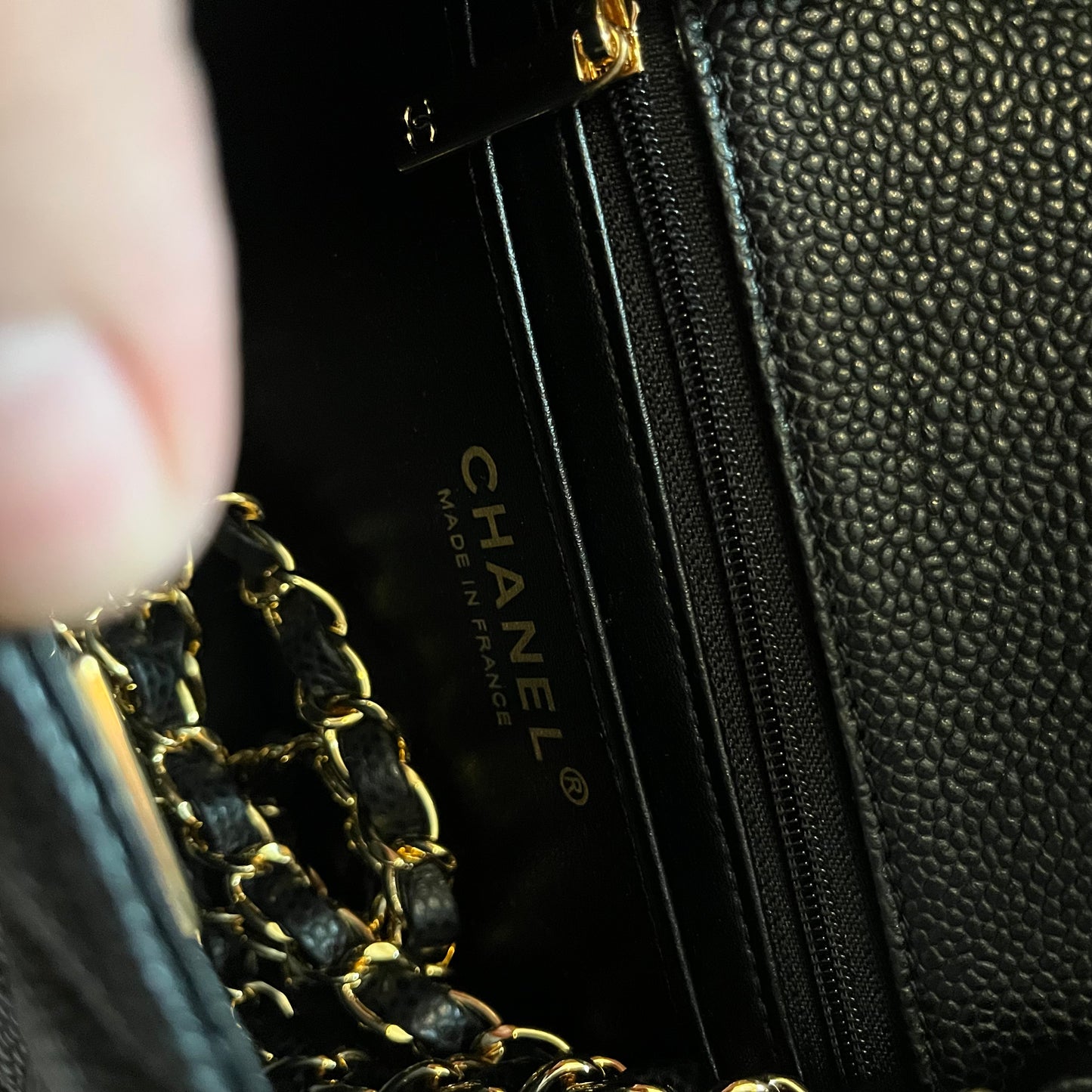 Chanel Mini Flap Caviar GHW