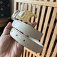 Celine Triomphe Belt White