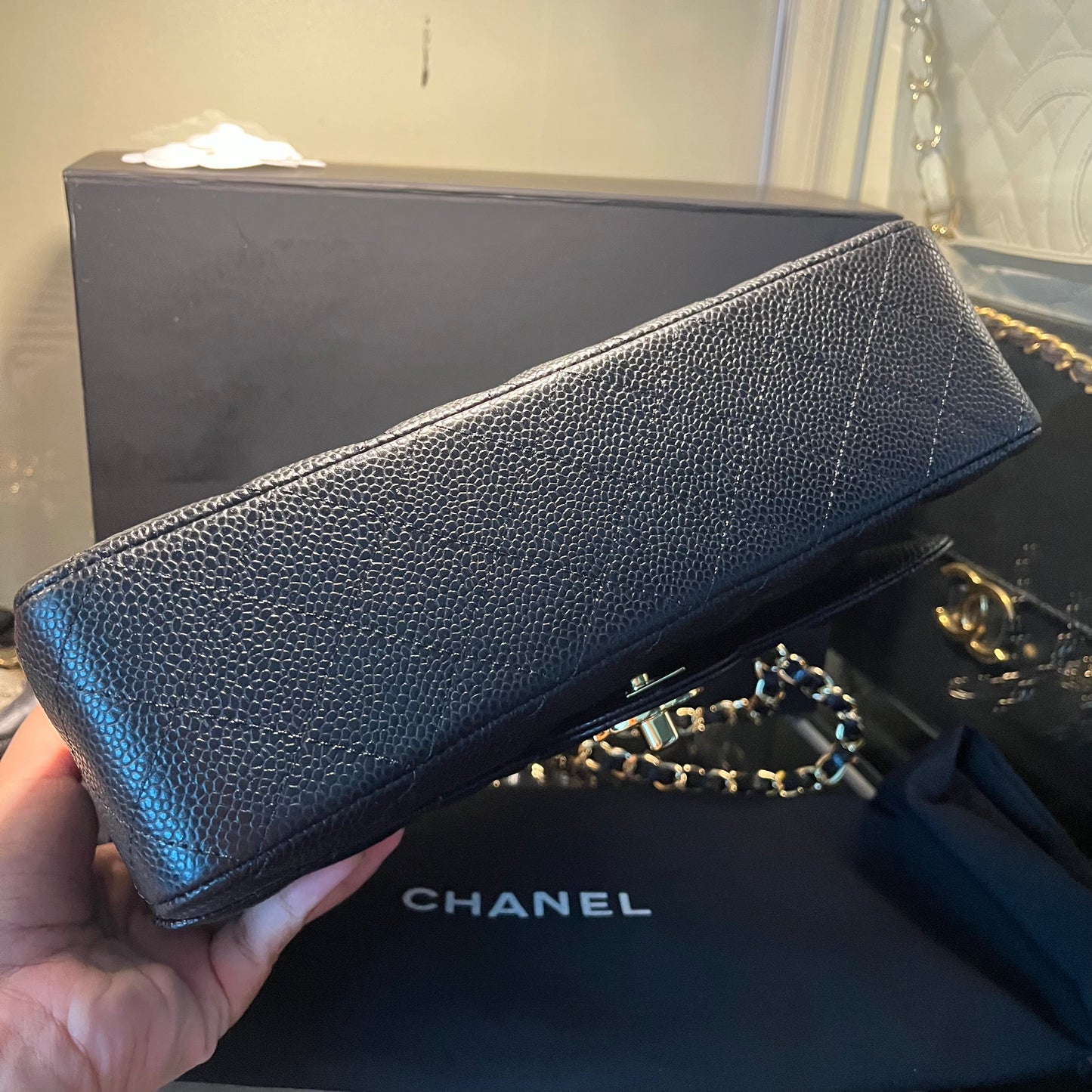 Chanel Medium Flap Caviar GHW