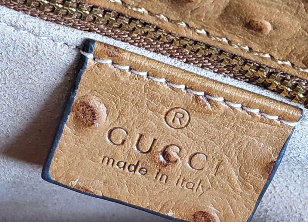 Gucci Horsebit Ostrich Crossbody