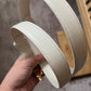 Celine Triomphe Belt White