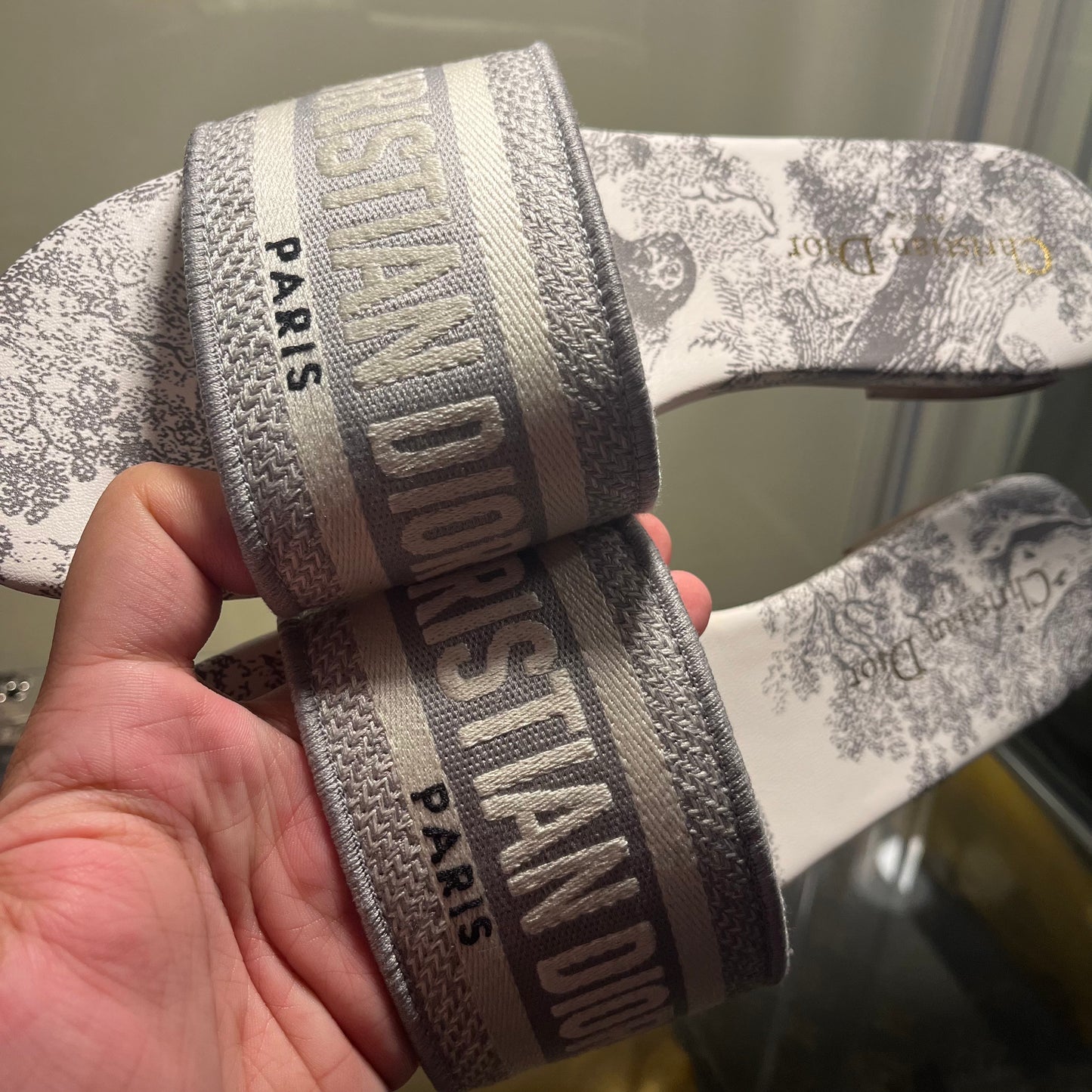Christian Dior Dway White Printed