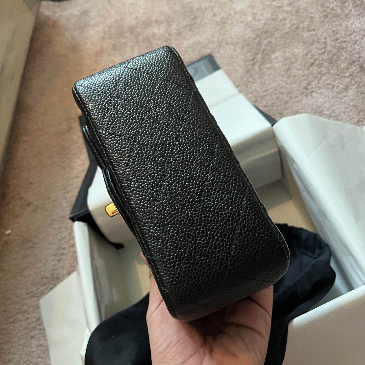 Chanel Mini Flap Caviar GHW
