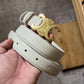 Celine Triomphe Belt White
