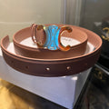 Celine Triomphe Belt Old Rose