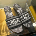 Christian Dior Dway Black Printed 39