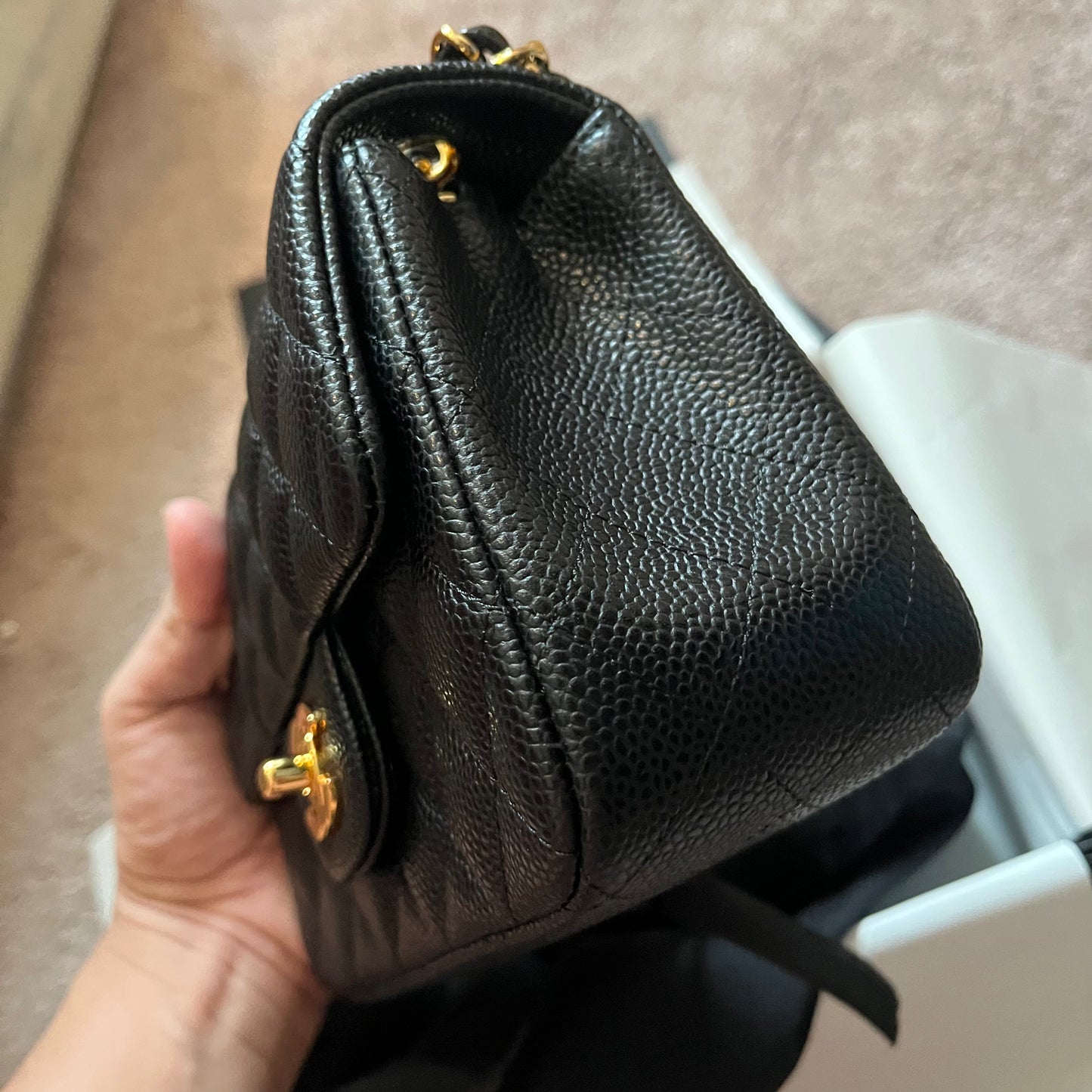 Chanel Mini Flap Caviar GHW