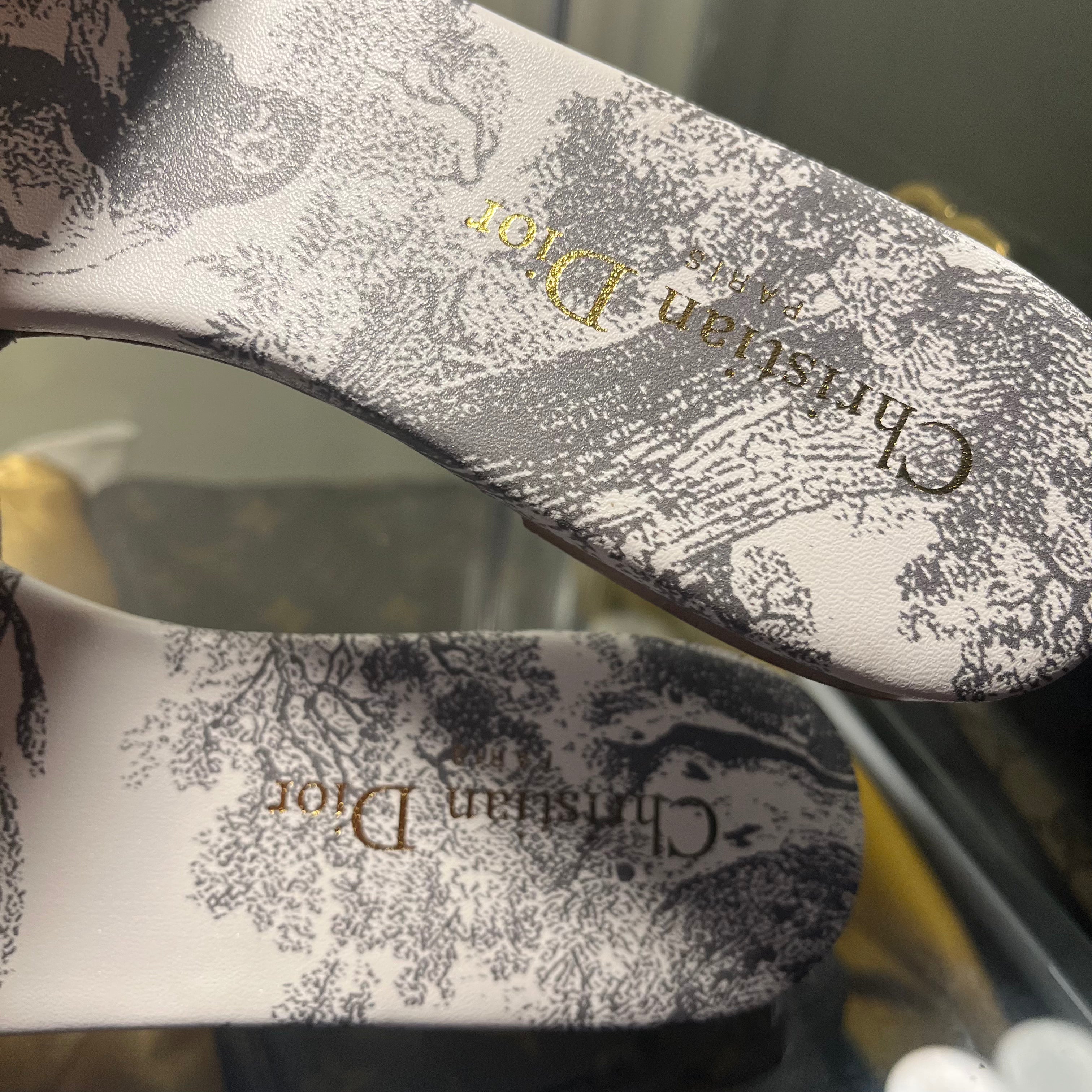 Christian Dior Dway White Printed
