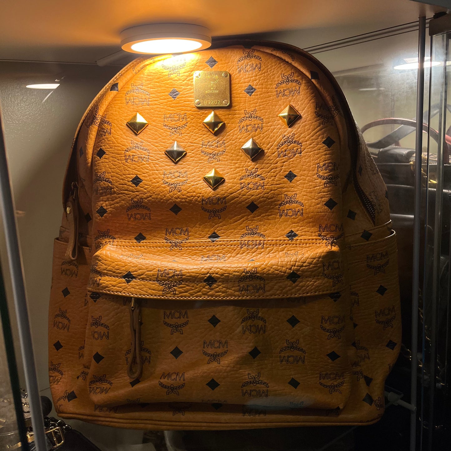 MCM Studded Backpack