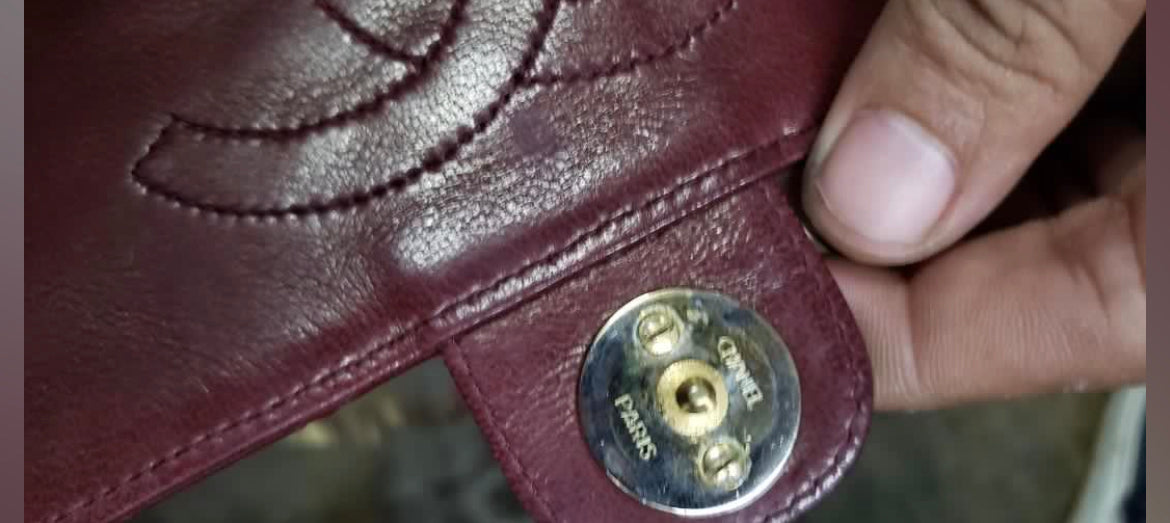 Chan3L Quilted Maroon Crossbody