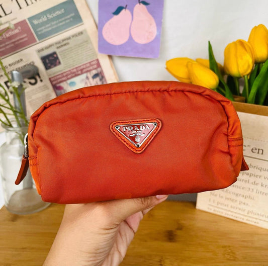 Pr@da Orange Pouch