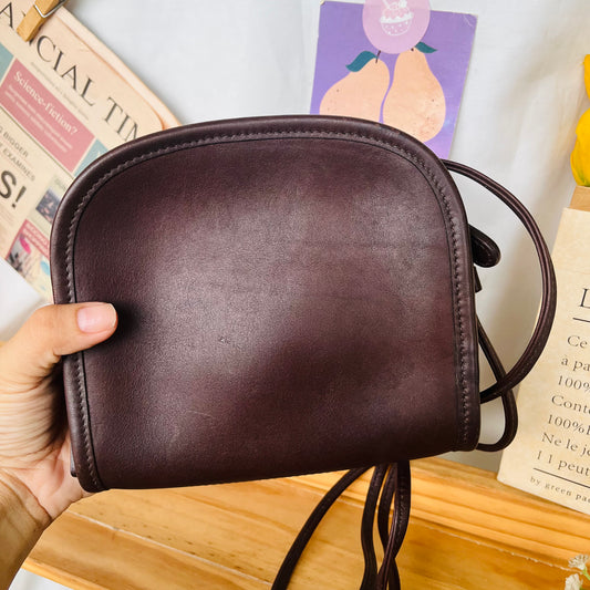 Coach Mini Dinky Brown Crossbody