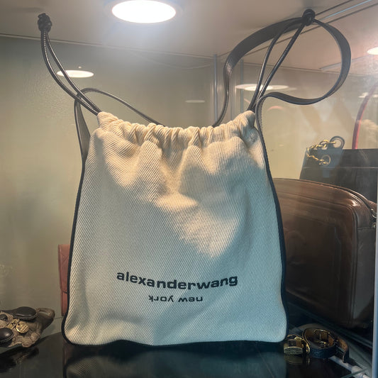 Alexander Wang Leather Canvas Tote