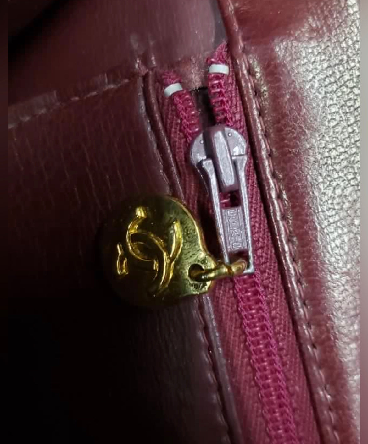 Chan3L Quilted Maroon Crossbody
