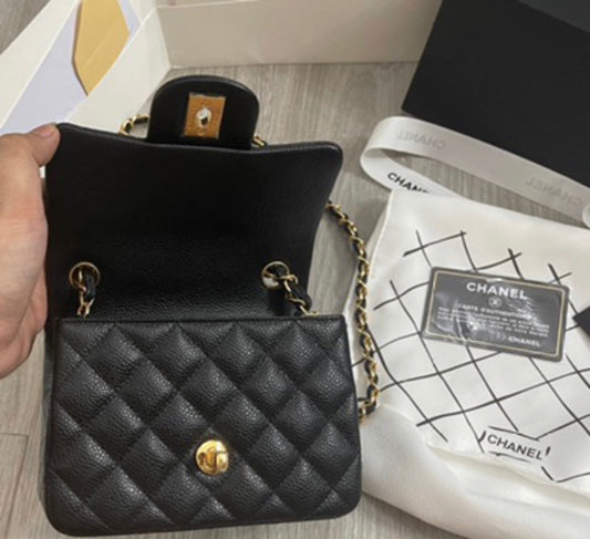 Chanel Mini Flap Caviar GHW