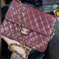 Chan3L Quilted Maroon Crossbody