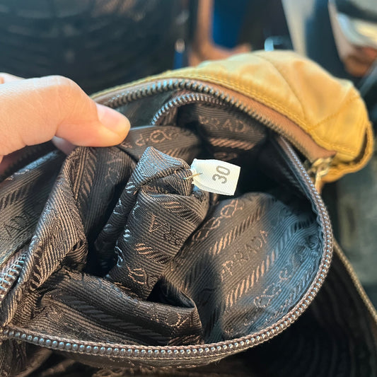 Prada Quilted Chain Milk Tea