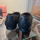Chanel Quilted Ballet Black 39