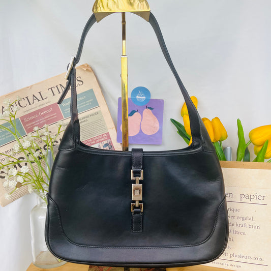 Gucc! Jackie Black Baguette