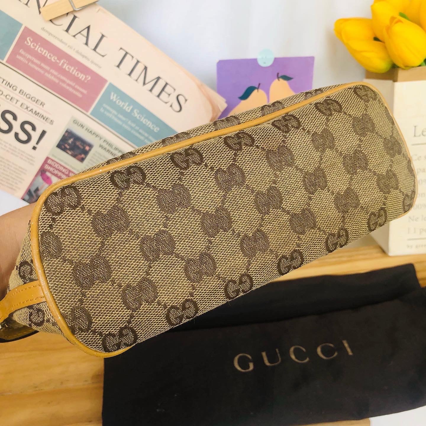Gucci Canvas Baguette