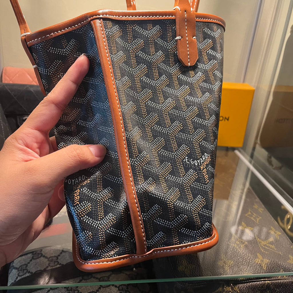 Goyard Anjou Reversible Mini Tote Brown