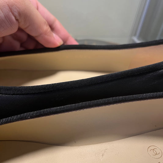 Chanel Ballet Black/Black Captoe