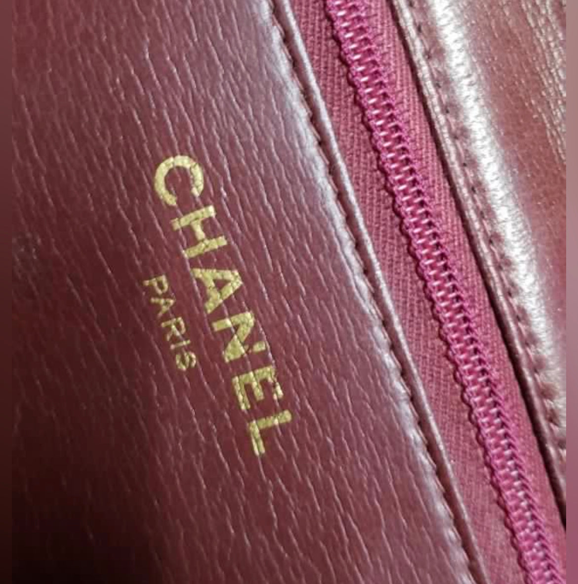 Chan3L Quilted Maroon Crossbody