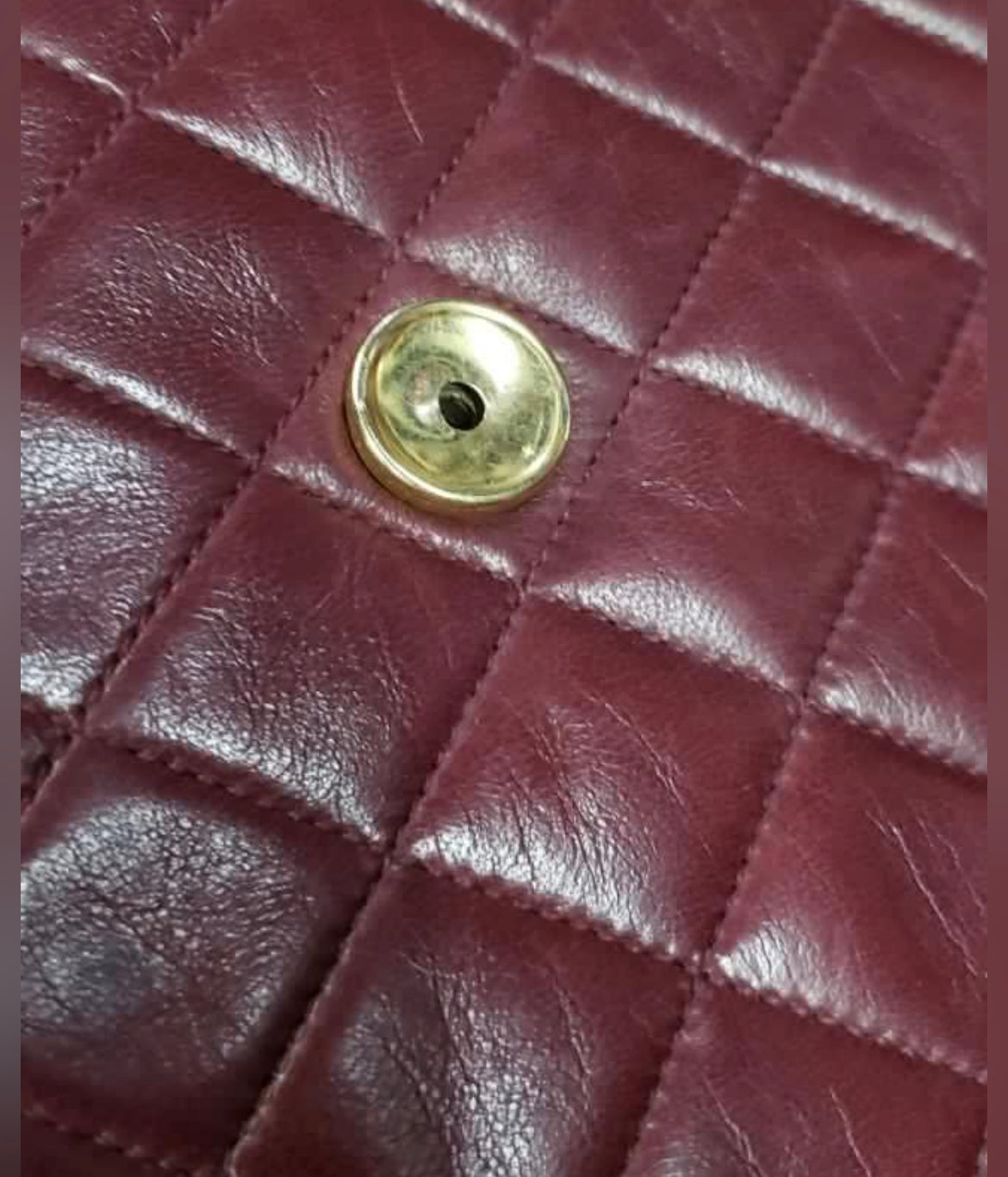 Chan3L Quilted Maroon Crossbody