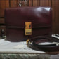 C3line Box Maroon Crossbody