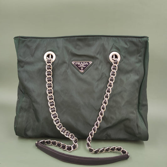 Pr@da Chain Army Green