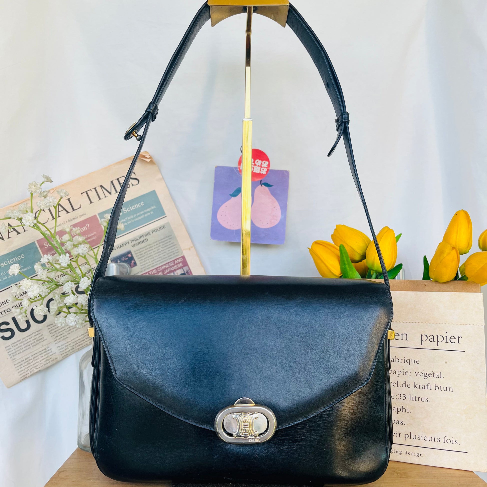 Celine box discount leather type